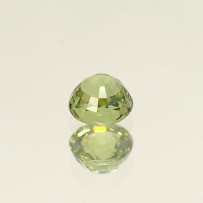 0,45 ctw natürlicher grüner Demantoid, Rundschliff, VVS-VS