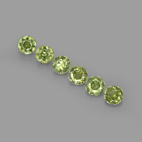  ct natürliche grüner Demantoid-Edelsteine, Rundschliff, VVS-VS