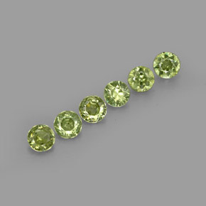  ct natürliche grüner Demantoid-Edelsteine, Rundschliff, VVS-VS