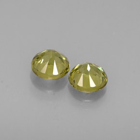  ct natürliche grüner Demantoid-Edelsteine, Rundschliff, VVS-VS