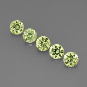  ct natürliche grüner Demantoid-Edelsteine, Rundschliff, VVS-VS