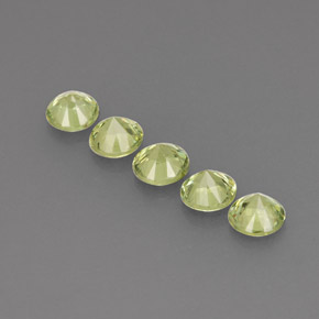  ct natürliche grüner Demantoid-Edelsteine, Rundschliff, VVS-VS