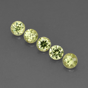  ct natürliche grüner Demantoid-Edelsteine, Rundschliff, VVS-VS