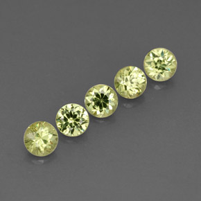  ct natürliche grüner Demantoid-Edelsteine, Rundschliff, VVS-VS