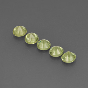  ct natürliche grüner Demantoid-Edelsteine, Rundschliff, VVS-VS