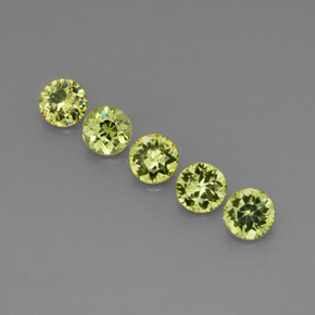  ct natürliche grüner Demantoid-Edelsteine, Rundschliff, VVS-VS