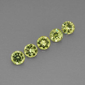  ct natürliche grüner Demantoid-Edelsteine, Rundschliff, VVS-VS