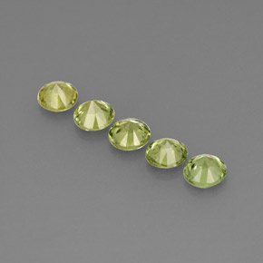  ct natürliche grüner Demantoid-Edelsteine, Rundschliff, VVS-VS