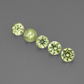  ct natürliche grüner Demantoid-Edelsteine, Rundschliff, VVS-VS