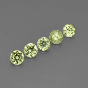  ct natürliche grüner Demantoid-Edelsteine, Rundschliff, VVS-VS