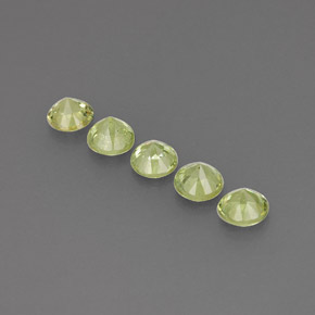  ct natürliche grüner Demantoid-Edelsteine, Rundschliff, VVS-VS
