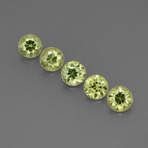  ct natürliche grüner Demantoid-Edelsteine, Rundschliff, VVS-VS