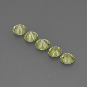  ct natürliche grüner Demantoid-Edelsteine, Rundschliff, VVS-VS
