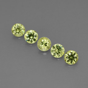  ct natürliche grüner Demantoid-Edelsteine, Rundschliff, VVS-VS