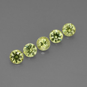  ct natürliche grüner Demantoid-Edelsteine, Rundschliff, VVS-VS