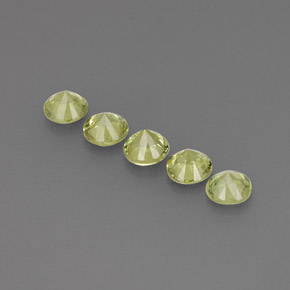  ct natürliche grüner Demantoid-Edelsteine, Rundschliff, VVS-VS