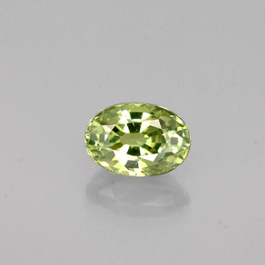 0,64 ctw natürlicher grüner Demantoid, Oval Schliff, VS