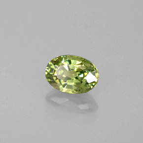 0,64 ctw natürlicher grüner Demantoid, Oval Schliff, VS