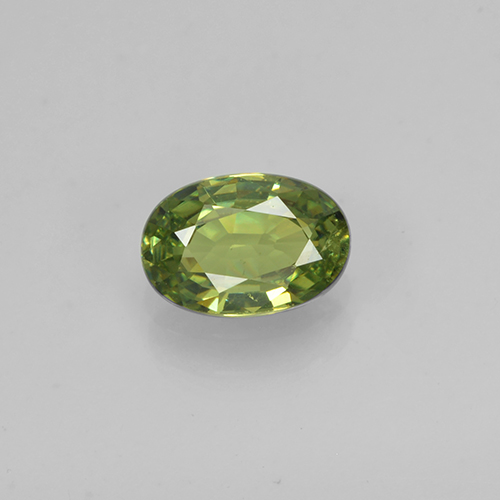 0,48 ctw natürlicher grüner Demantoid, Oval Schliff, VS