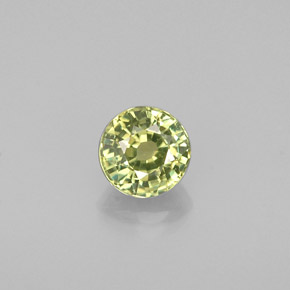 0,50 ctw natürlicher grüner Demantoid, Rundschliff, VS