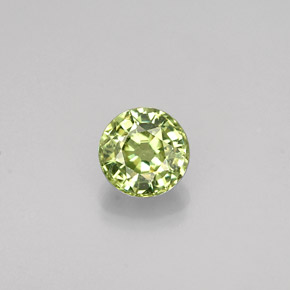 0,45 ctw natürlicher grüner Demantoid, Rundschliff, VS-SI
