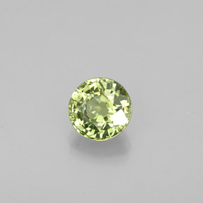 0,45 ctw natürlicher grüner Demantoid, Rundschliff, VS-SI
