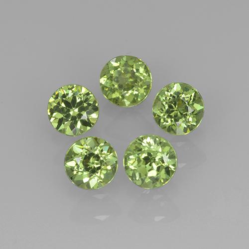 1,13 ct natürliche grüner Demantoid-Edelsteine, Rundschliff, VVS-VS