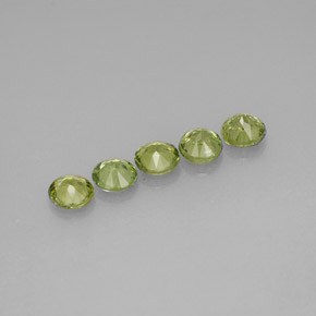  ct natürliche grüner Demantoid-Edelsteine, Rundschliff, VS