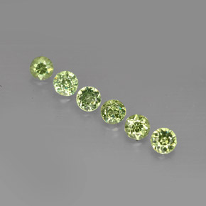  ct natürliche grüner Demantoid-Edelsteine, Rundschliff, VS