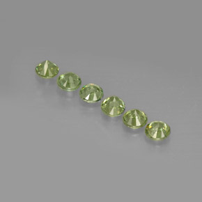  ct natürliche grüner Demantoid-Edelsteine, Rundschliff, VS