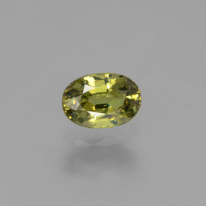 0,64 ctw natürlicher grüner Demantoid, Oval Schliff, VVS-VS