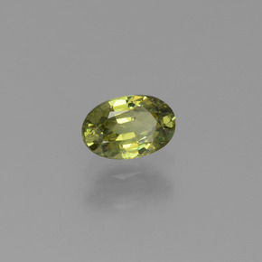 0,59 ctw natürlicher grüner Demantoid, Oval Schliff, VVS-VS