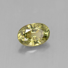 0,66 ctw natürlicher grüner Demantoid, Oval Schliff, VVS-VS