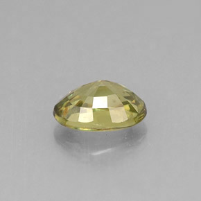 0,66 ctw natürlicher grüner Demantoid, Oval Schliff, VVS-VS