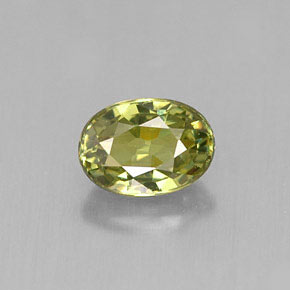 0,70 ctw natürlicher grüner Demantoid, Oval Schliff, VVS-VS