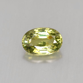 0,65 ctw natürlicher grüner Demantoid, Oval Schliff, VVS-VS