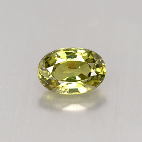 0,68 ctw natürlicher grüner Demantoid, Oval Schliff, VVS-VS