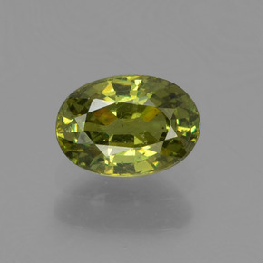 0,67 ctw natürlicher grüner Demantoid, Oval Schliff, VS-SI