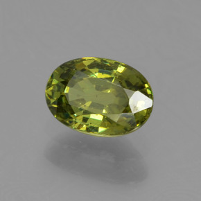 0,67 ctw natürlicher grüner Demantoid, Oval Schliff, VS-SI