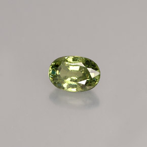 0,68 ctw natürlicher grüner Demantoid, Oval Schliff, VS-SI