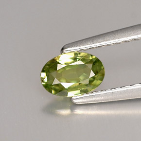 0,42 ctw natürlicher grüner Demantoid, Oval Schliff, VVS-VS