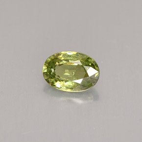 0,59 ctw natürlicher grüner Demantoid, Oval Schliff, VS
