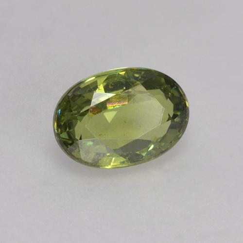 0,64 ctw natürlicher grüner Demantoid, Oval Schliff, VS