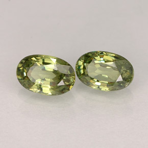  ct natürliche grüner Demantoid-Edelsteine, Oval Schliff, VS