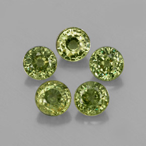  ct natürliche grüner Demantoid-Edelsteine, Rundschliff, VS
