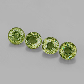  ct natürliche grüner Demantoid-Edelsteine, Rundschliff, VS