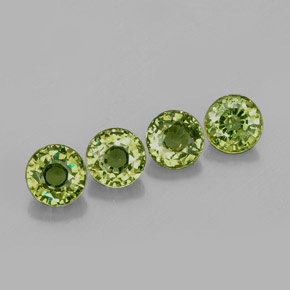  ct natürliche grüner Demantoid-Edelsteine, Rundschliff, VS