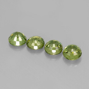  ct natürliche grüner Demantoid-Edelsteine, Rundschliff, VS