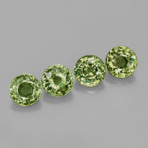  ct natürliche grüner Demantoid-Edelsteine, Rundschliff, VS