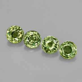  ct natürliche grüner Demantoid-Edelsteine, Rundschliff, VS